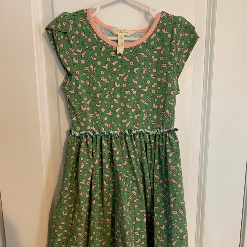 Matilda Jane Green/Peach Dress Size 6